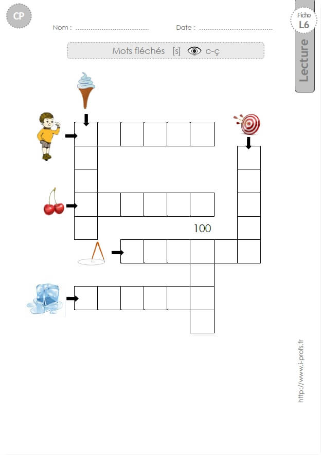 Mots Fleches Sur Le Son S Ecrit C 3 Fiches Corrigees Au Cp