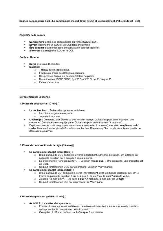 seance cm2 cod coi