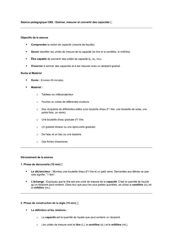 seance cm2 Mesures de capacité-estimer