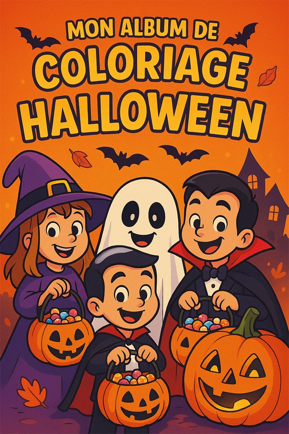 Album de coloriages gratuit sur le theme d'halloween