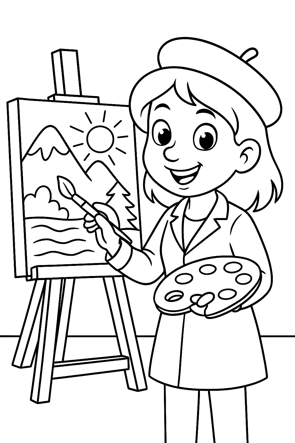 coloriage gratuit une a