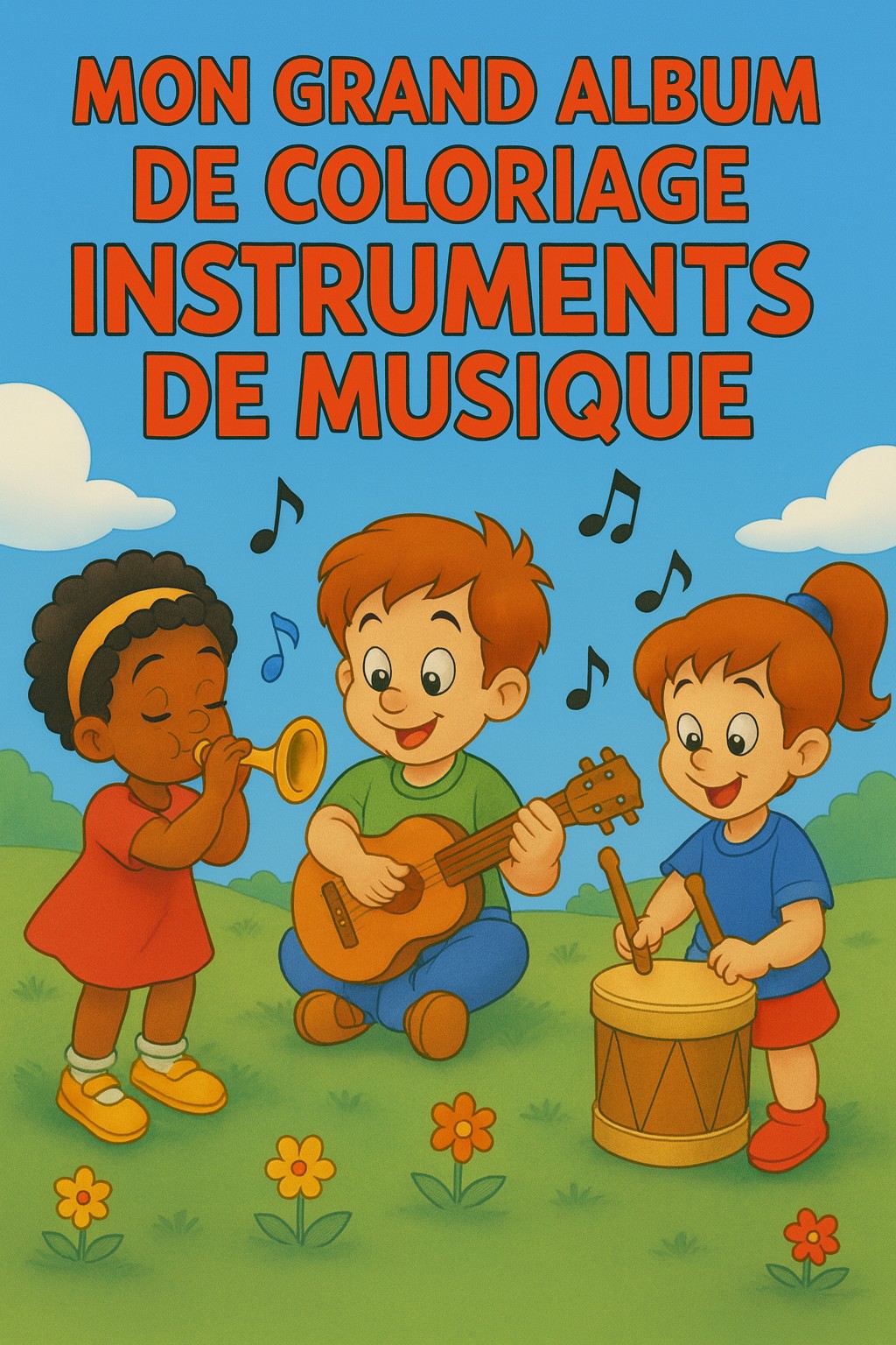 Album de coloriage gratuit sur les instruments de musique