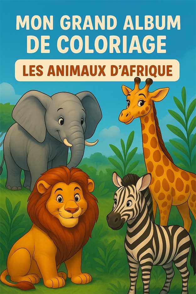 Album de coloriage gratuit sur les animaux d'afrique