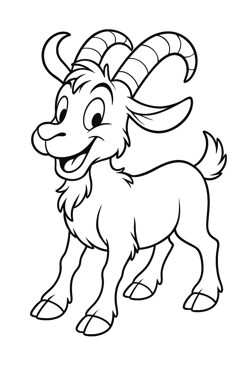 Bouc à colorier