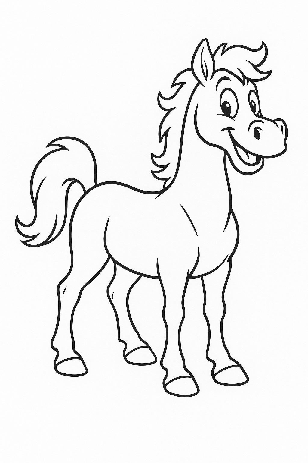 Cheval à colorier