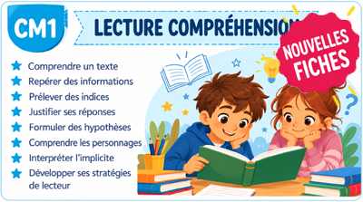 Fiches de grammaire cm1