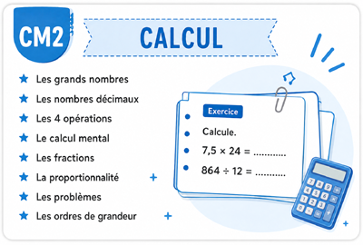 Fiches de numeration cm2