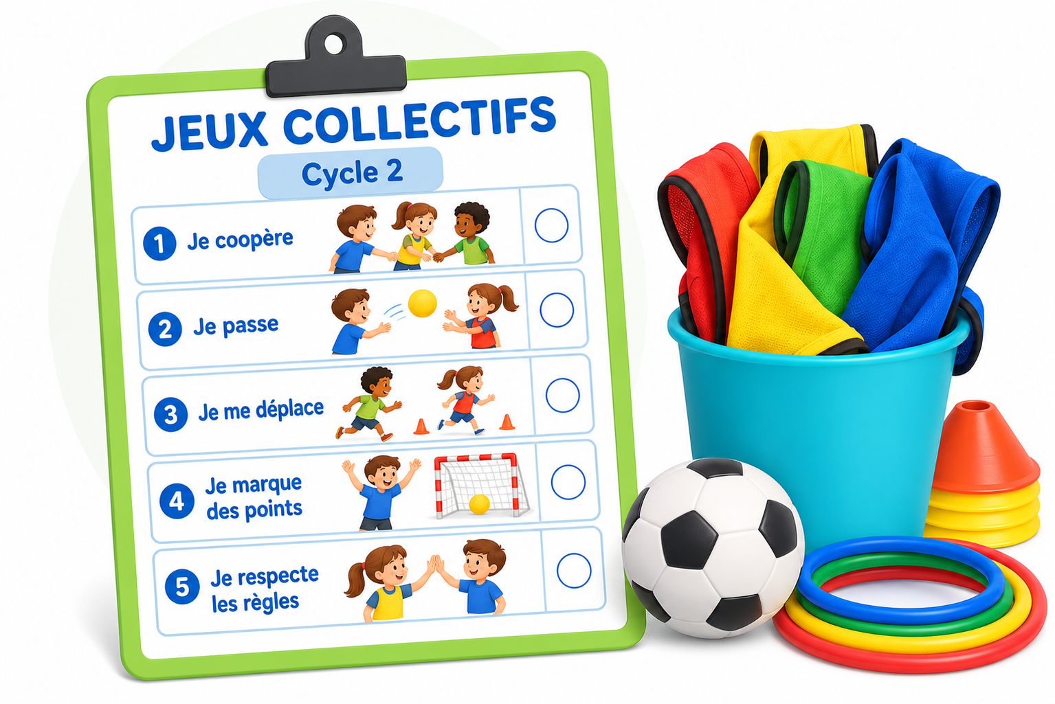 Fiches jeux collectifs ce2