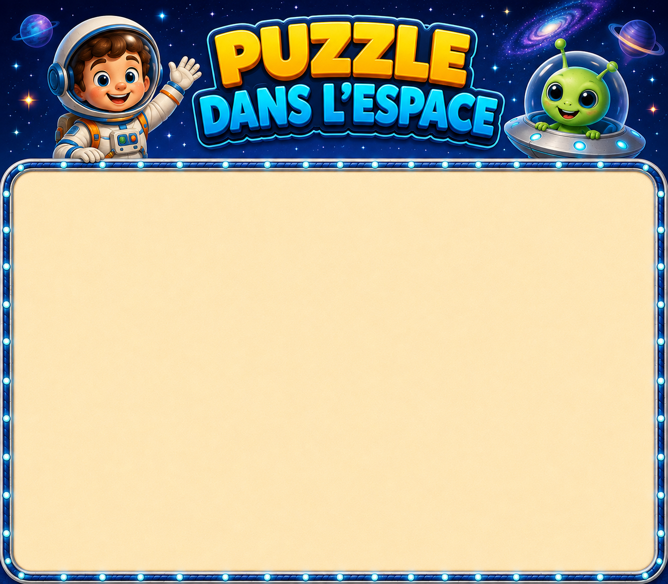 Puzzle dans l’espace